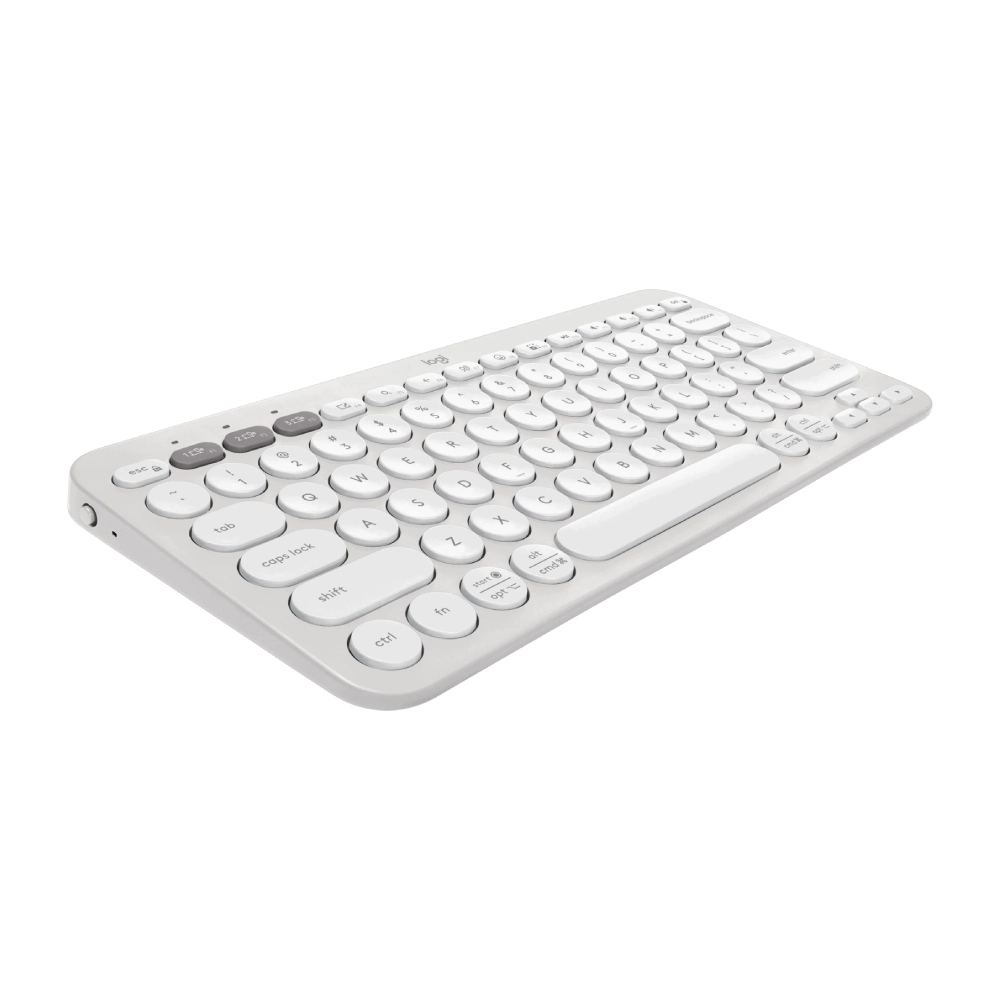 Logitech Bluetooth Keyboard Mouse Combo Pebble 2 White view 3